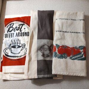 Set of three towels never used